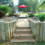 Steps and Pathway Between Landscaping